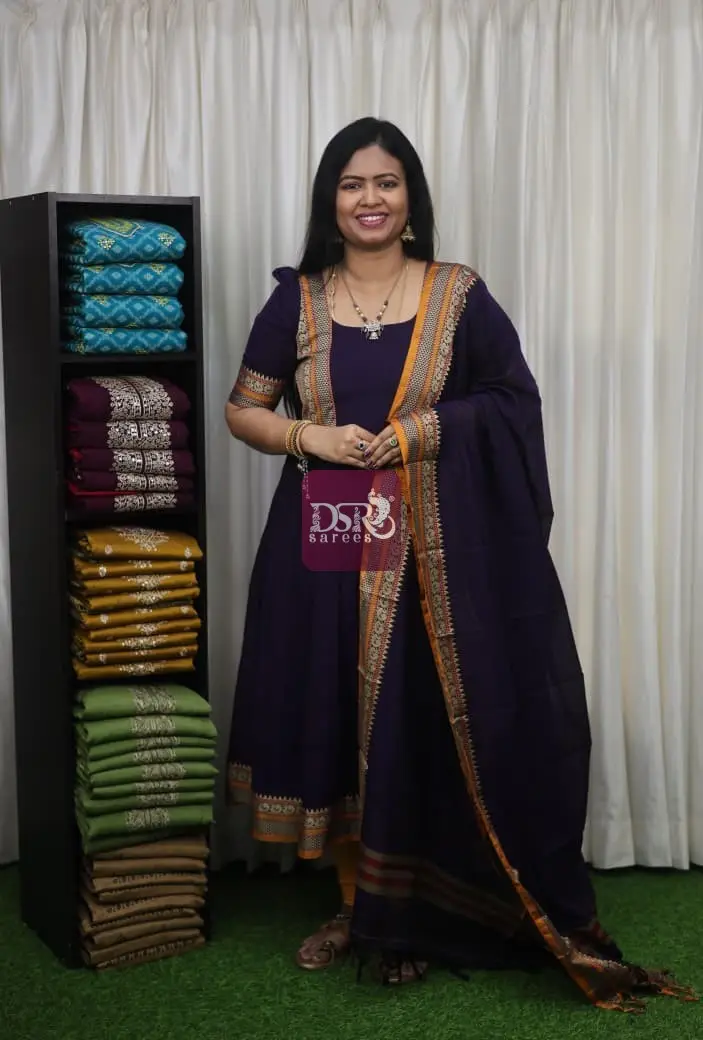 Narayanpet Anarkali Unstitched Salwar Sets