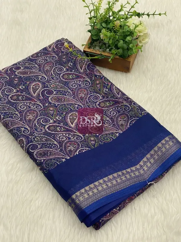 Viscose Chiffon Sarees