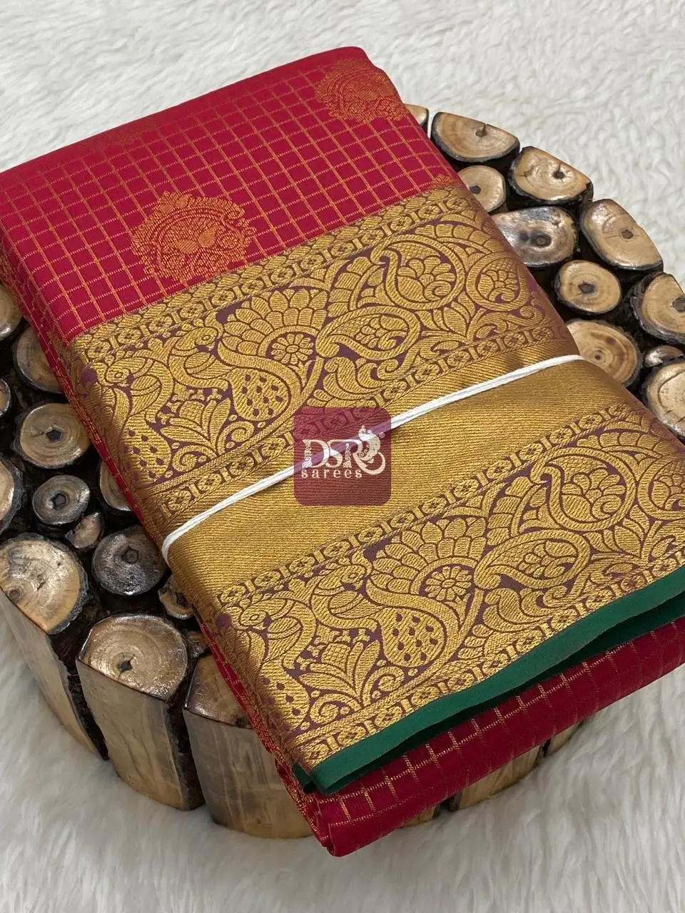 Checks Butta Bridal Sarees