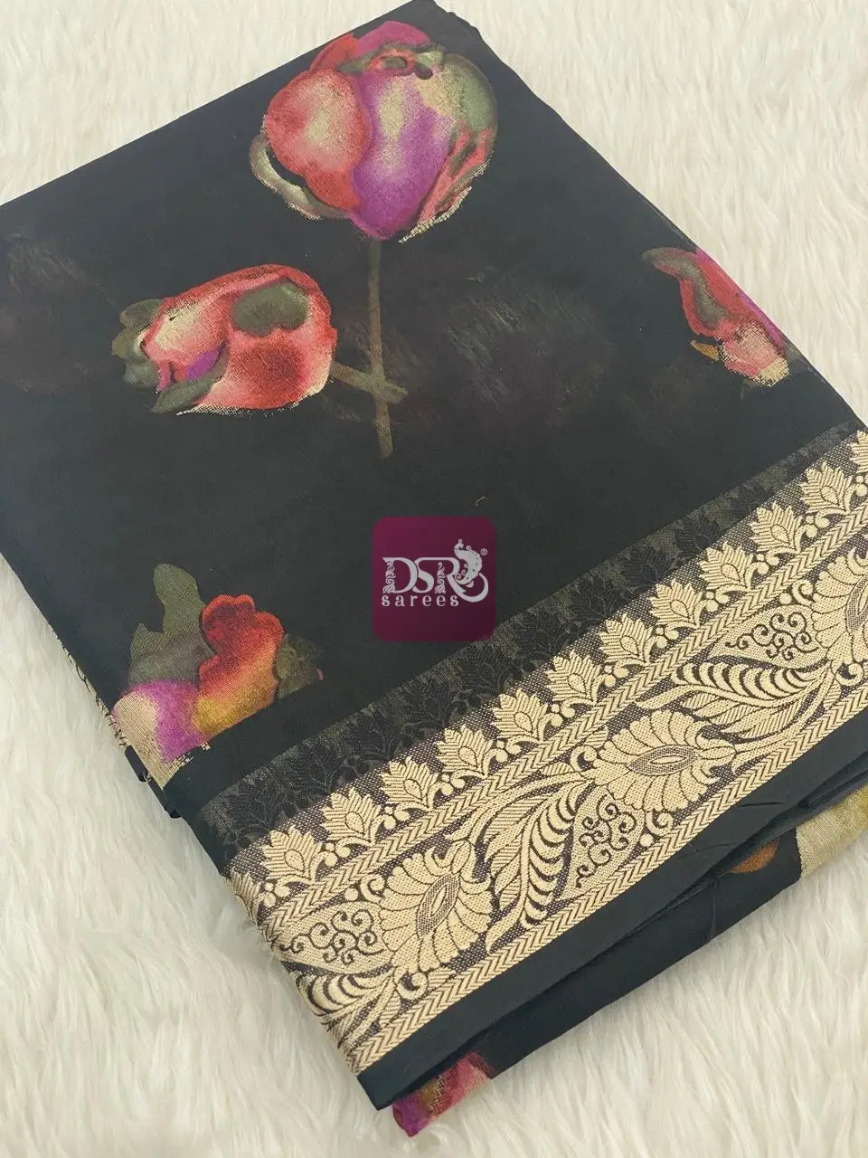 Viscose Chiffon Saree - vol8