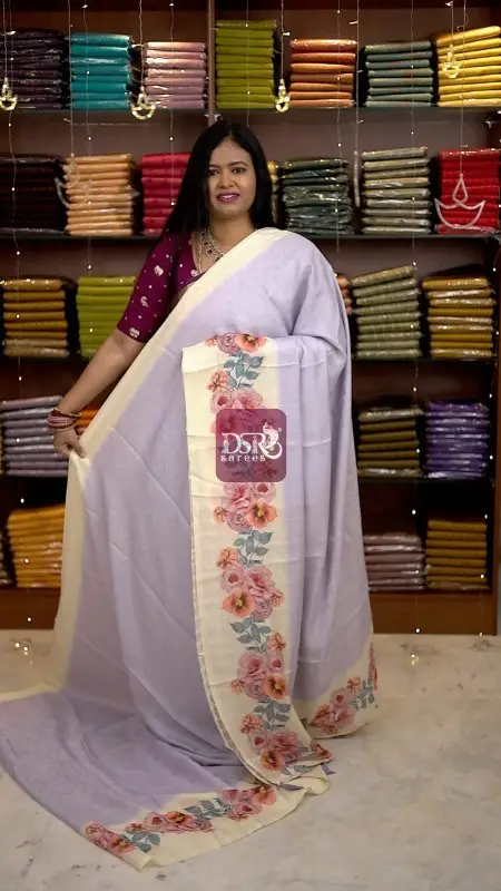 Viscose Digital Print Sarees