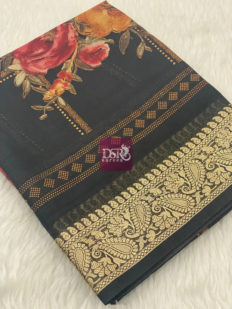Viscose Chiffon Saree - vol8