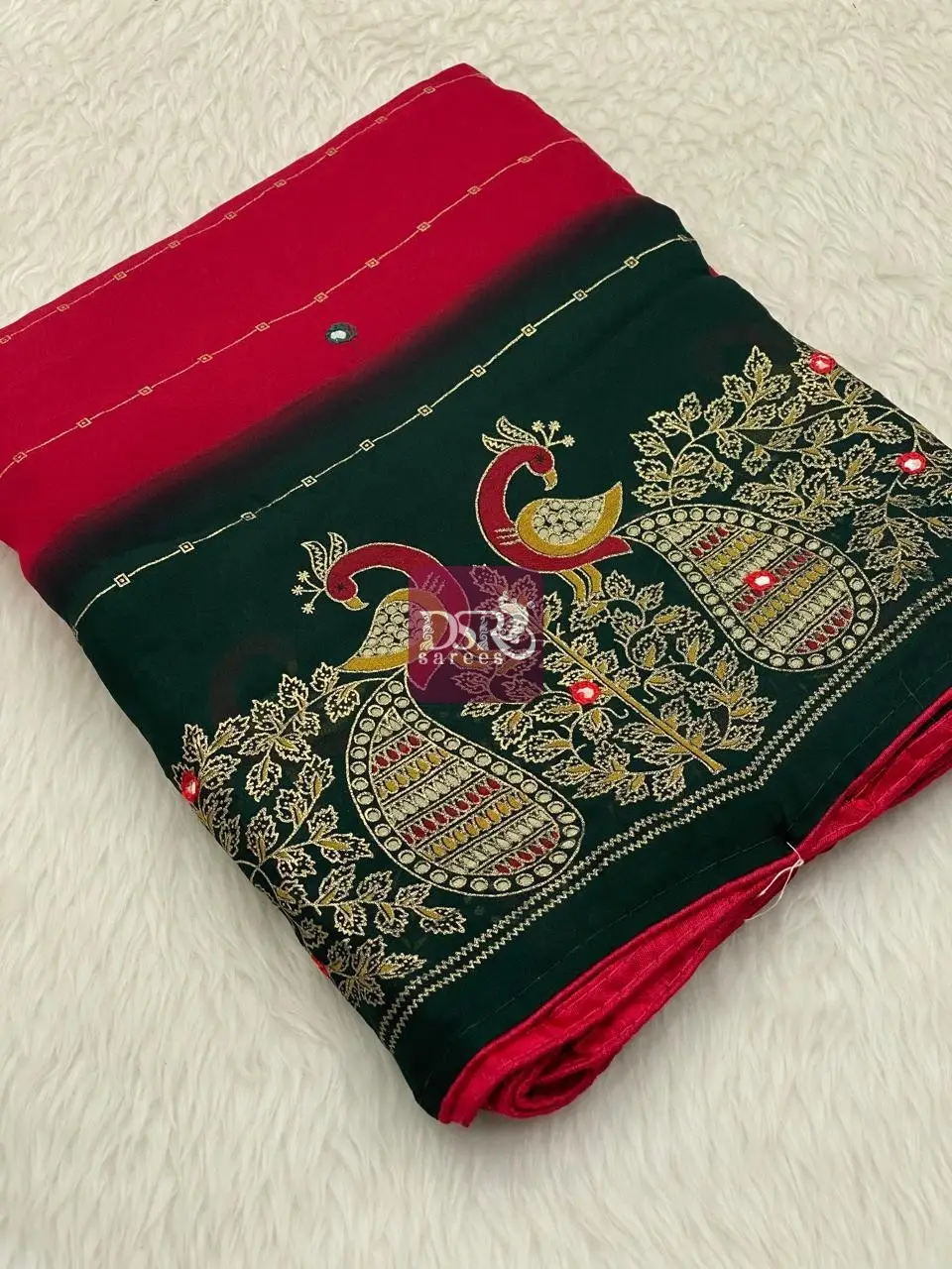 Foil Chiffon sarees -vol1