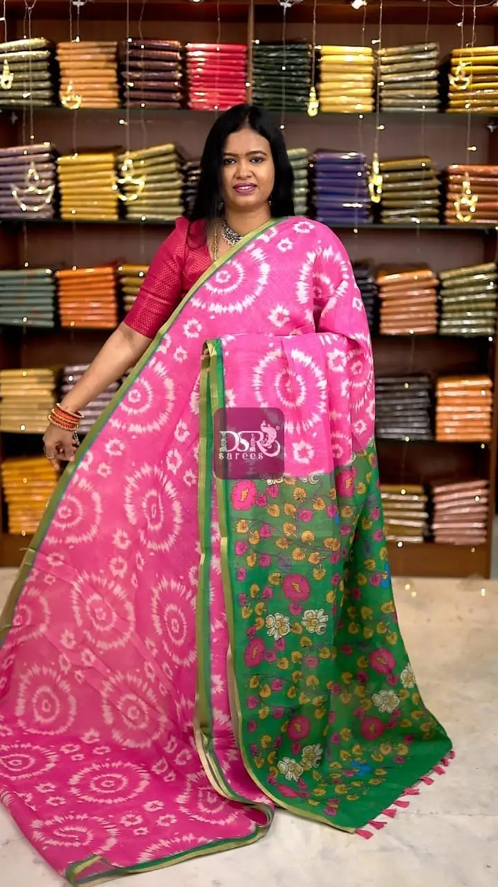 Linen khadhi cotton Sarees