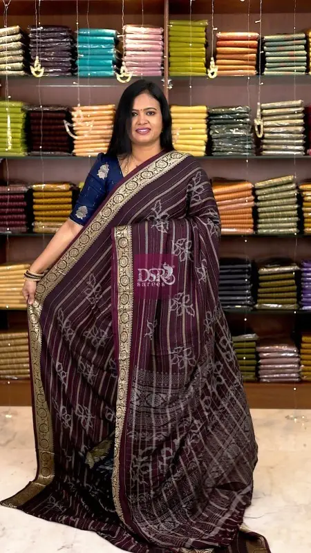 Georgette Chiffon Sarees - Vol1