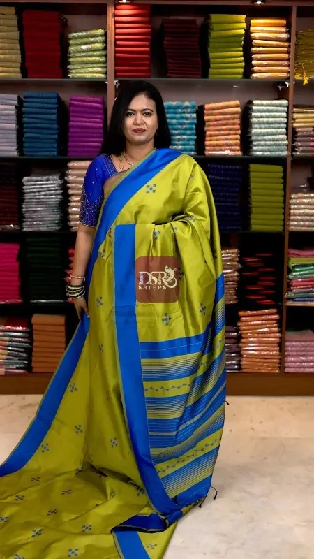 Kanchi Semi Silk Meena Butta Saree