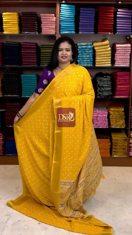 Viscose Chiffon Saree - vol6