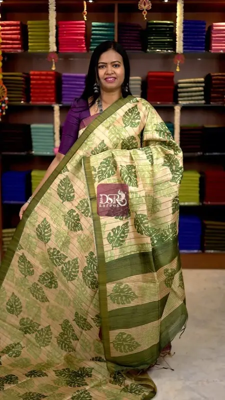 Semi Tussar Silk Sarees