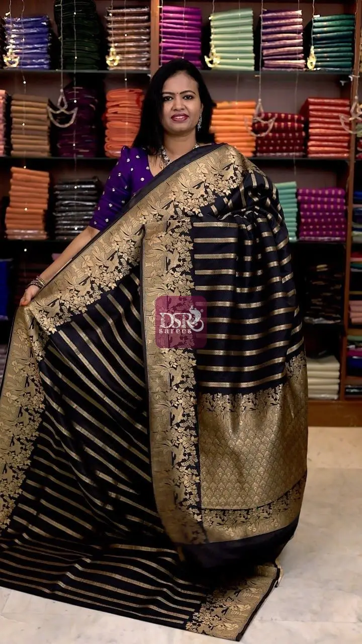 Double Zari Georgette Sarees