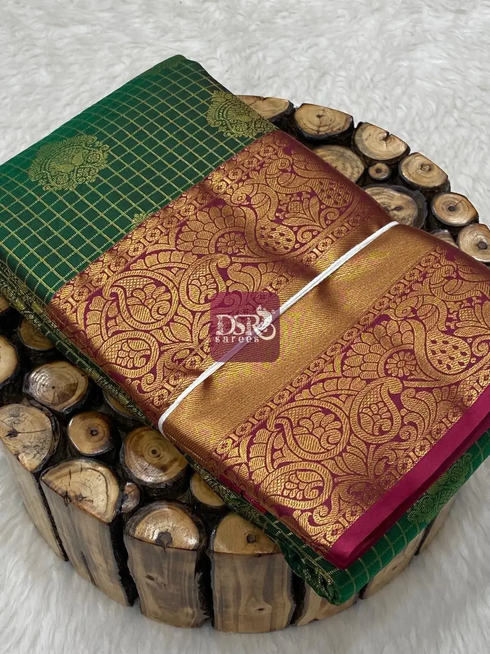 Checks Butta Bridal Sarees