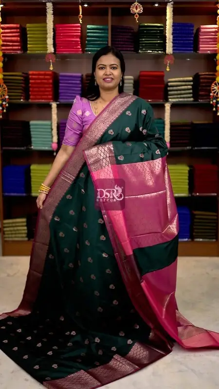 Banarasi Gadwal soft silk saree