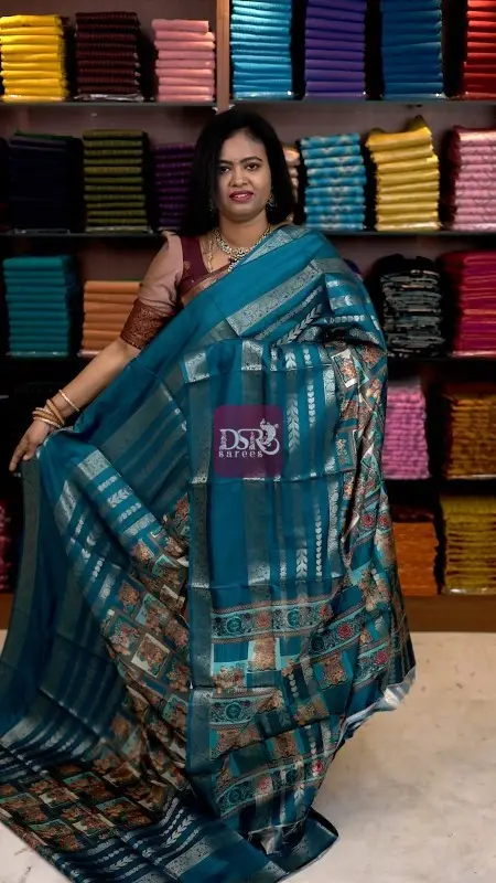 Digital Print Dola Crepe Saree