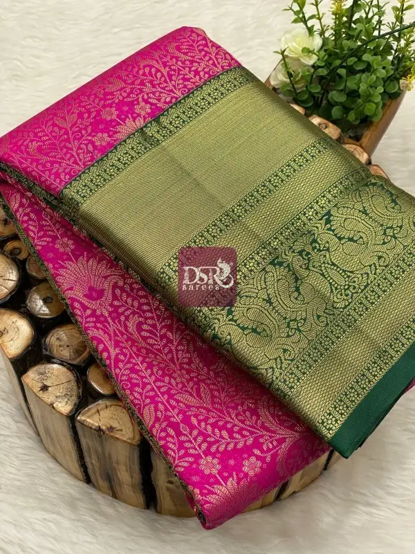 Premium Kanchi Korvai Border Saree