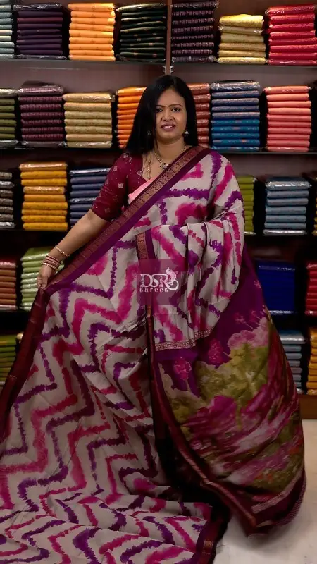 Viscose Shibori Sarees