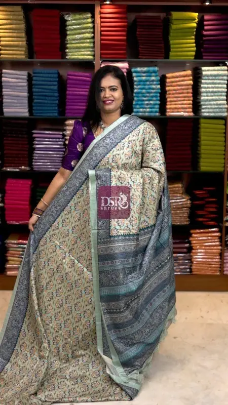 Semi Tussar Saree - Vol4