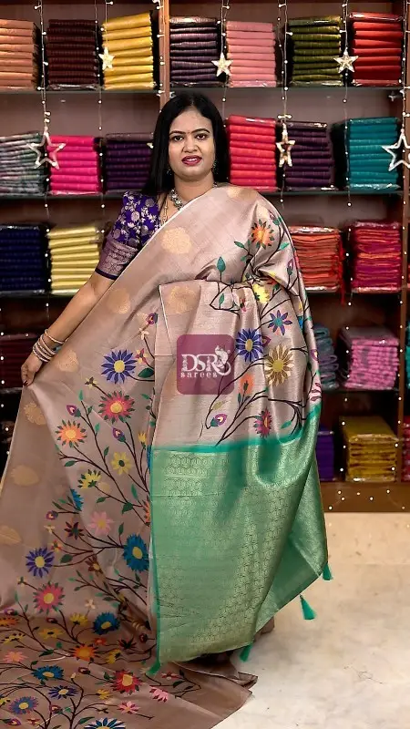 Paithani tussar silk sarees