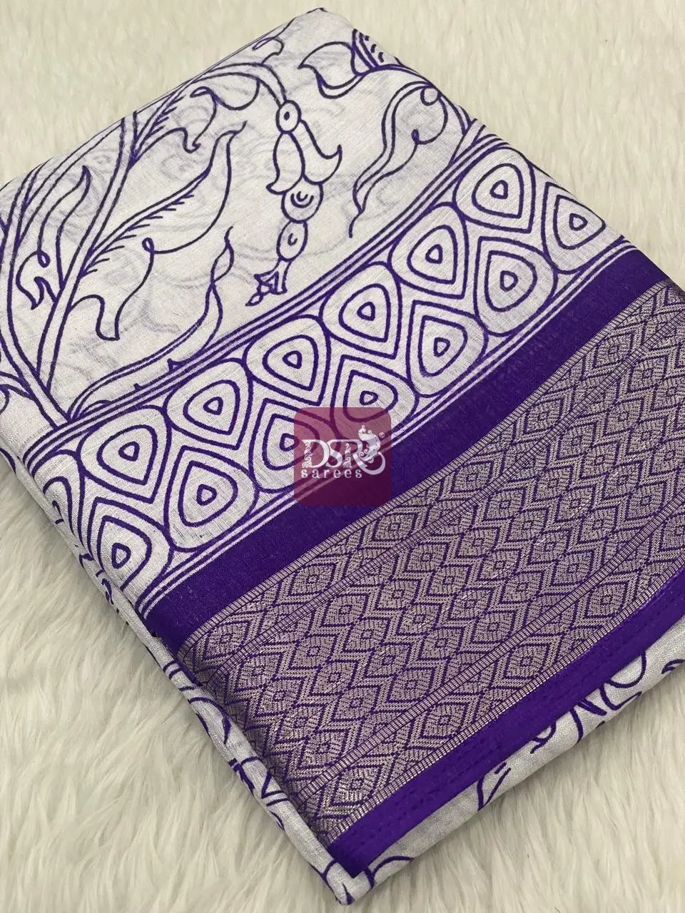 Viscose Chiffon Saree - vol8