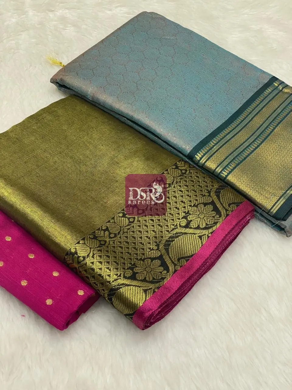 Kadhi Tissue Silk + Brocade Silk