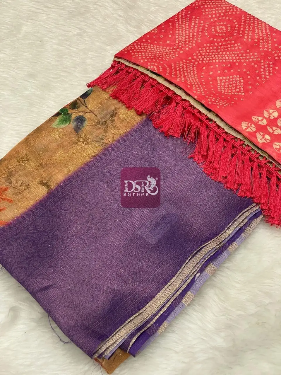 Chanderi Banarasi Sarees + Chanderi Sico Saree