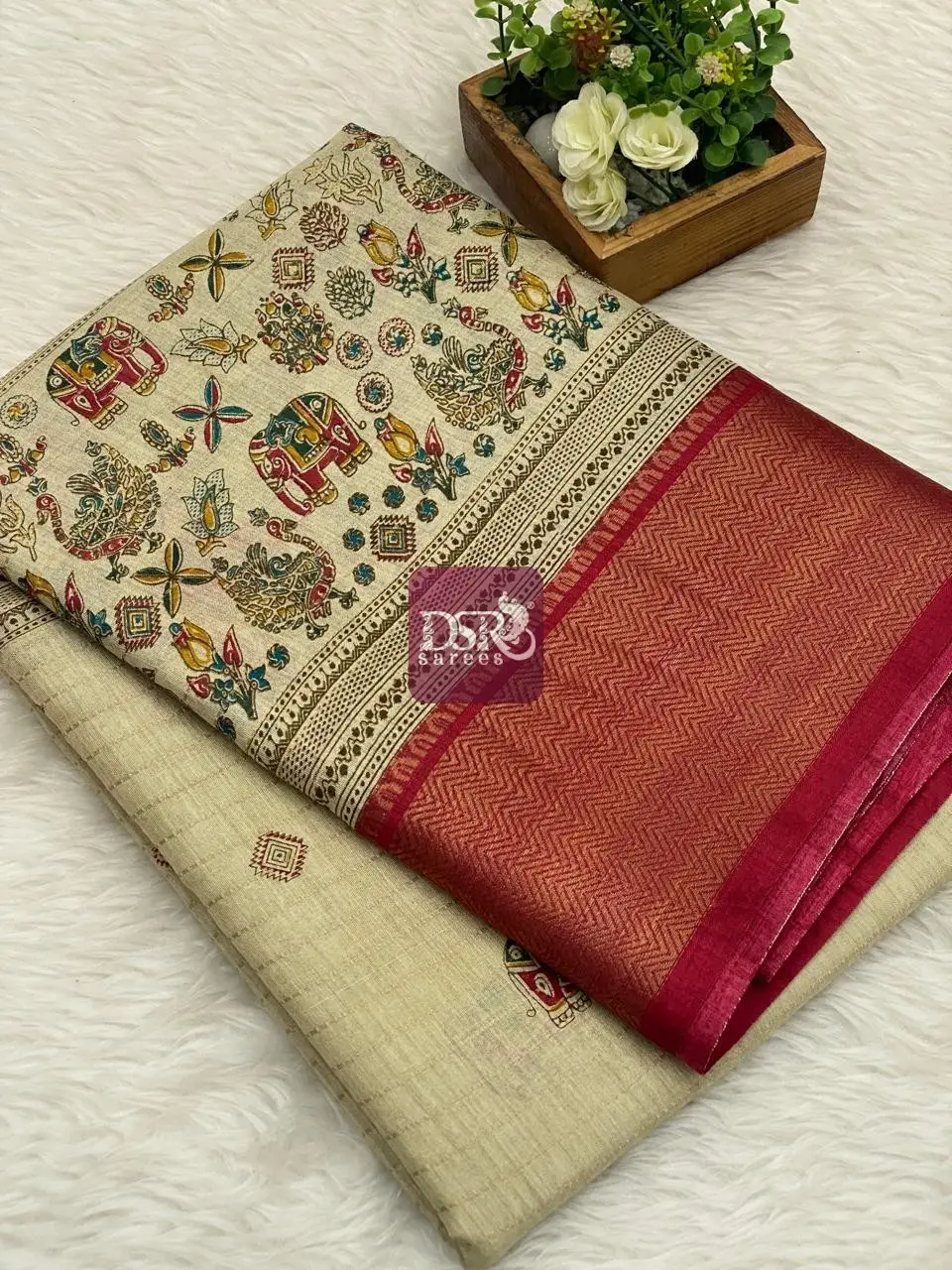 Semi Dola Linen Sarees