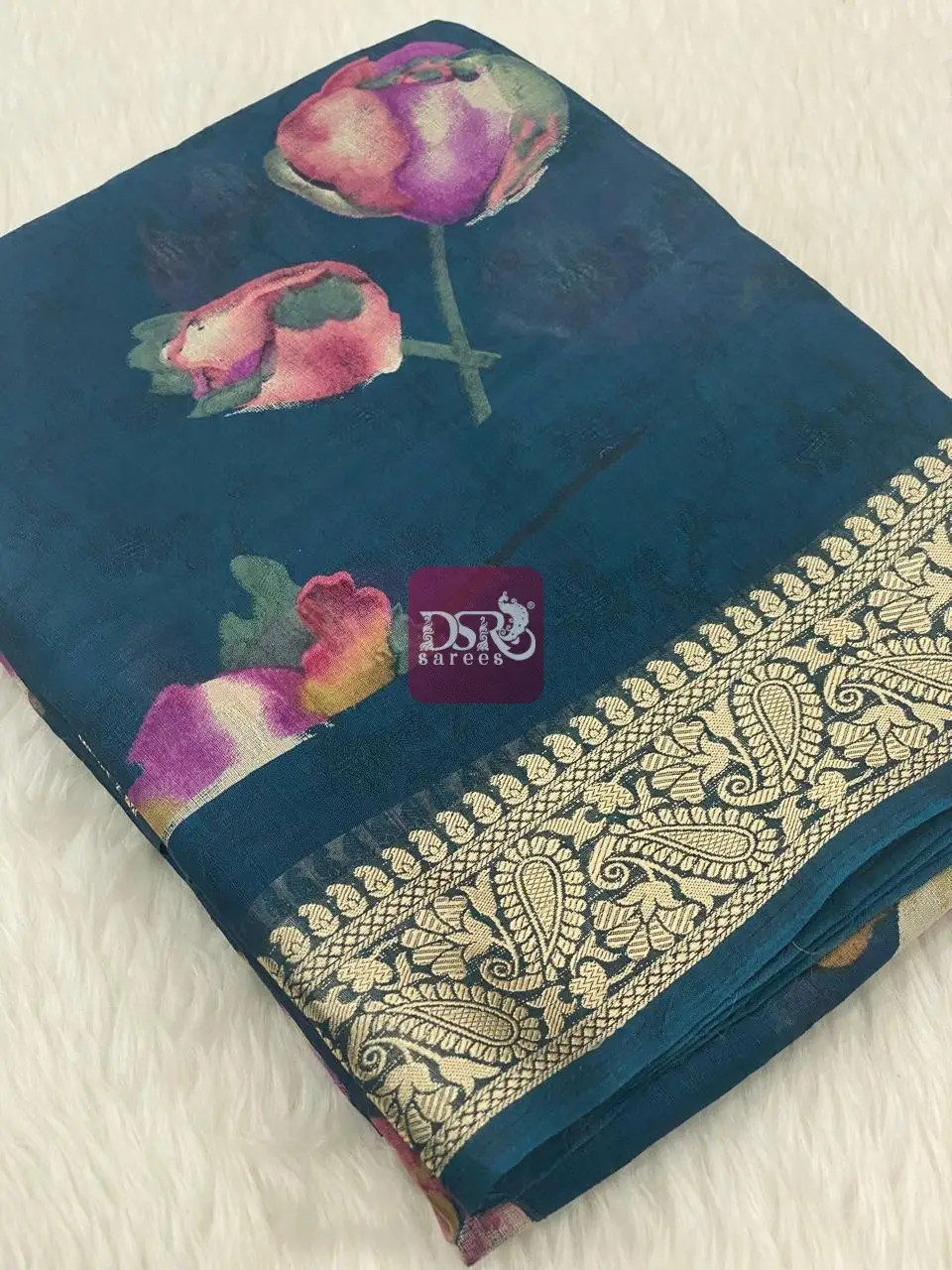 Viscose Chiffon Saree - vol8
