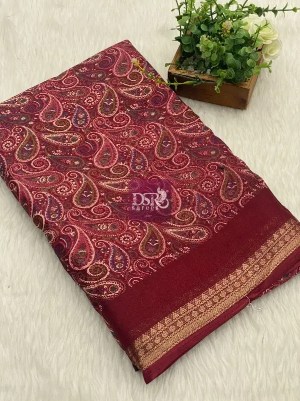 Viscose Chiffon Sarees