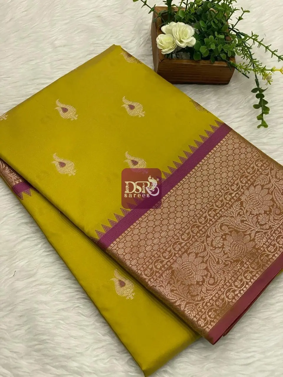 Banarasi Gadwal soft silk saree