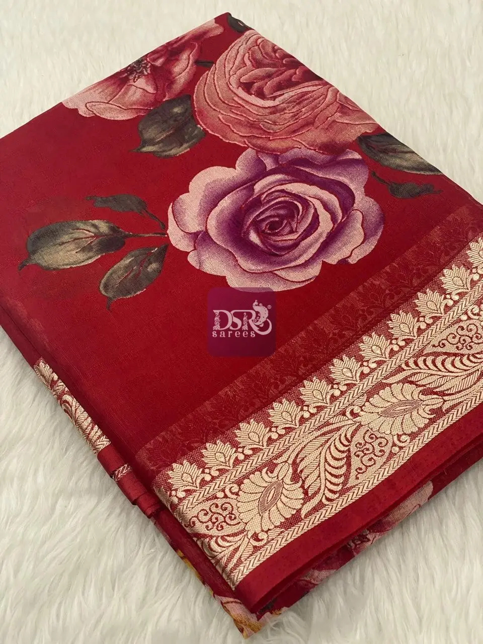Viscose Chiffon Saree - vol8
