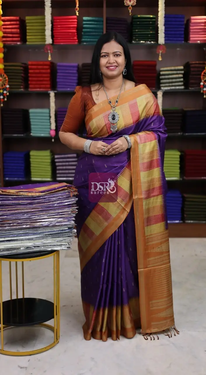 Semi Tussar Jute Silk Sarees