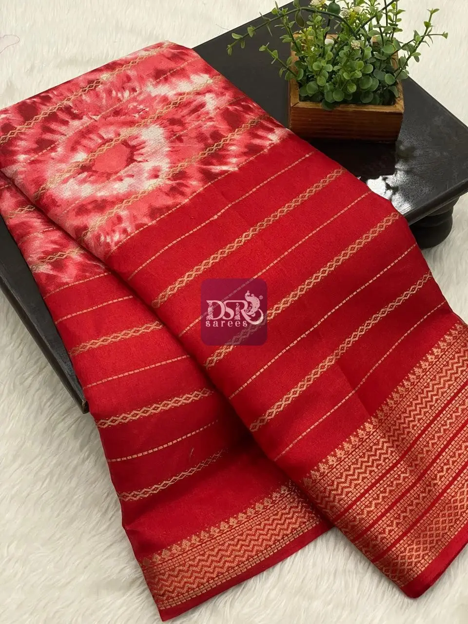 Shibori Viscose Dola Saree