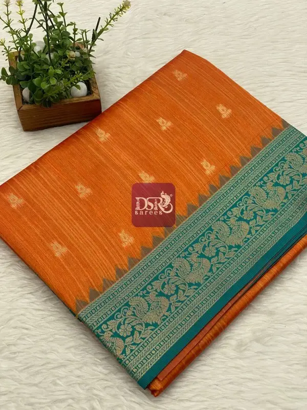 Munga Tussar Silk Sarees