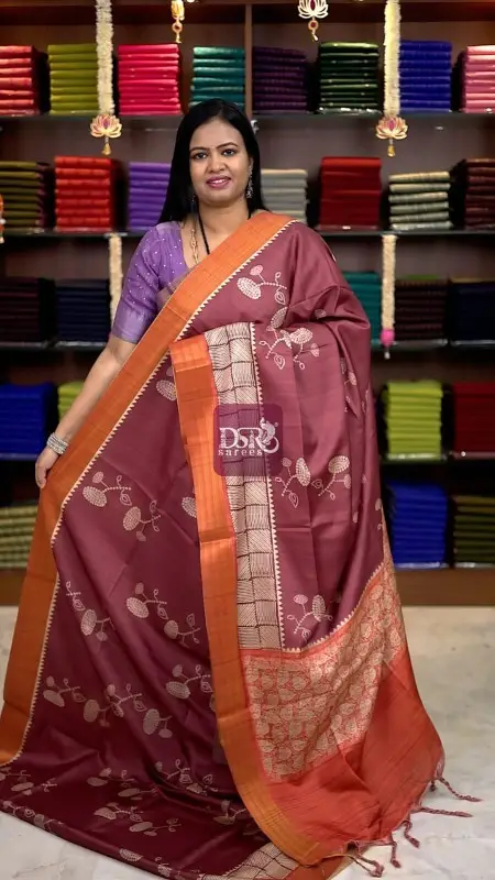Semi Tussar Silk Sarees