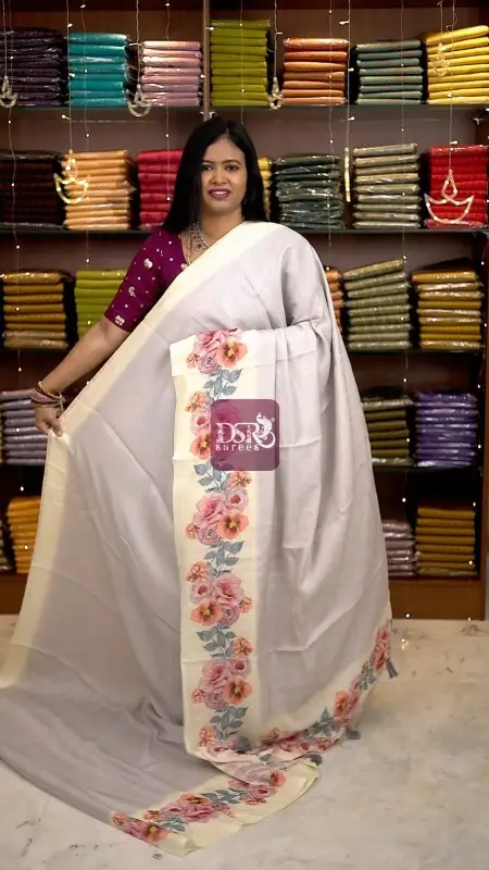 Viscose Digital Print Sarees