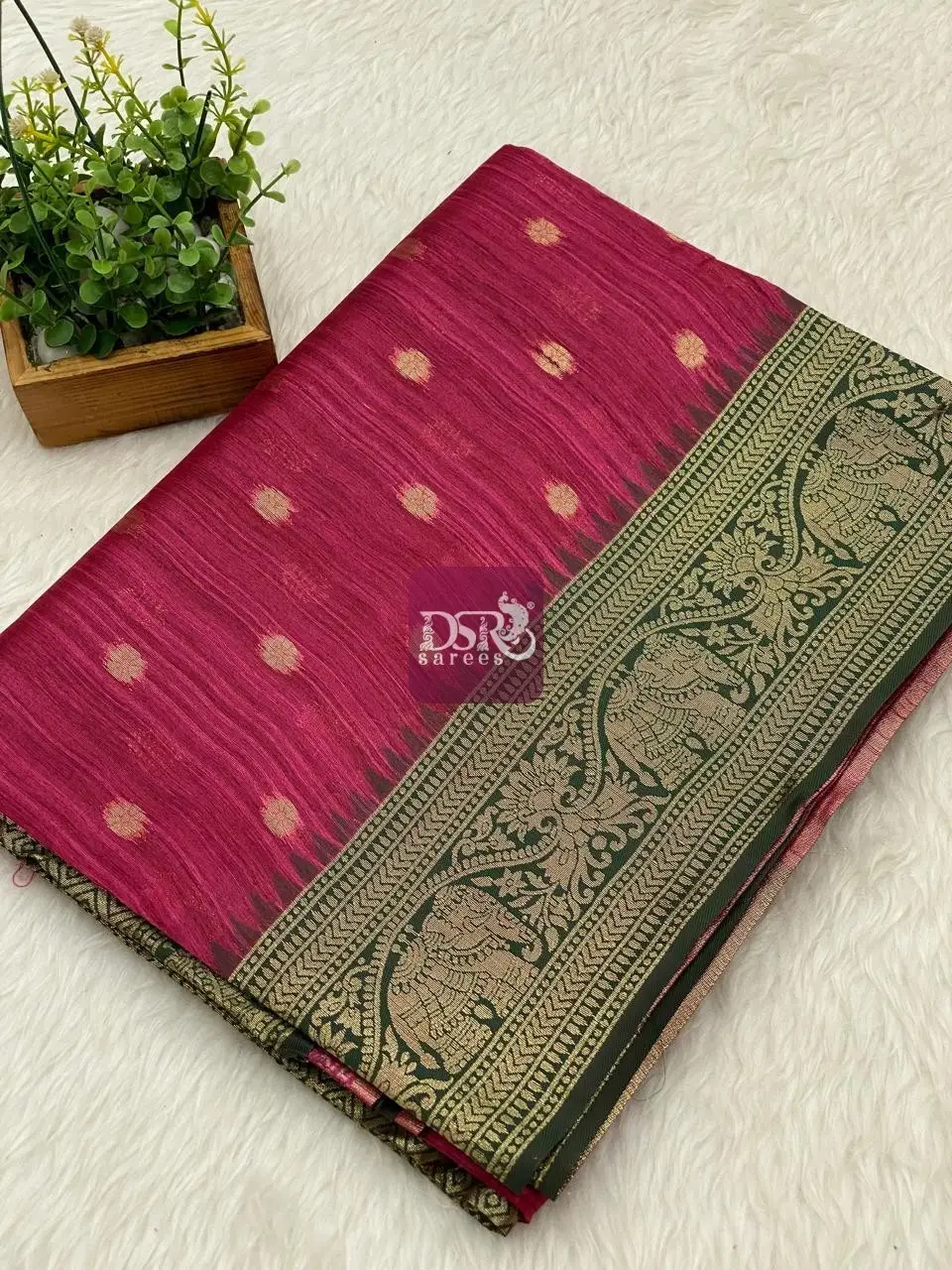 Munga Tussar Silk Sarees