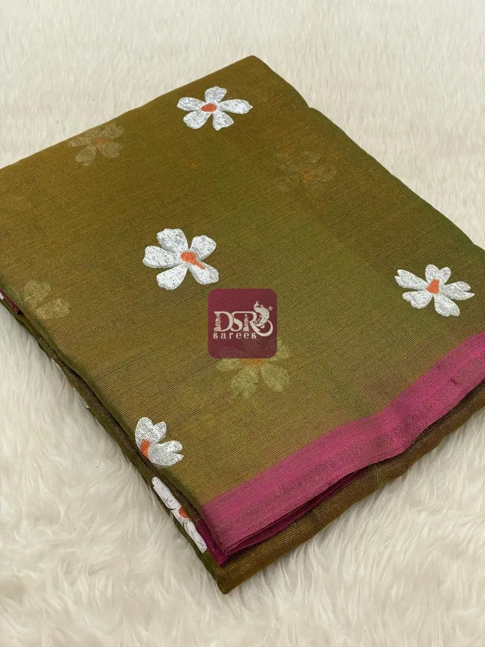 Hand Painted Kadhi Tissue Sarees