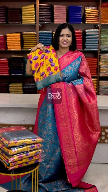 Viscose Chiffon Sarees + Free Saree
