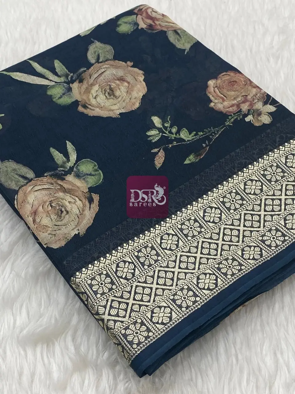 Viscose Chiffon Saree - vol9