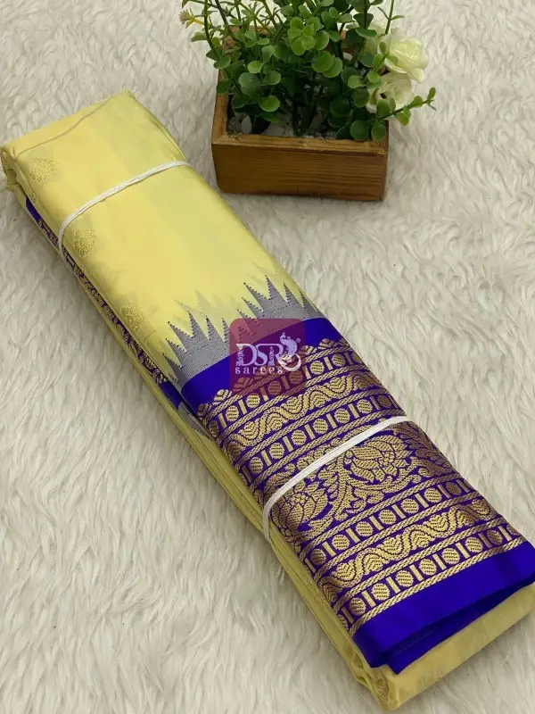 Semi Gadwal Border Sarees