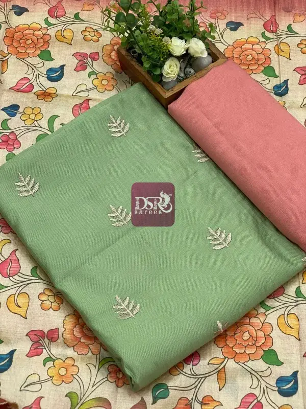 Cambric Cotton with Kalamkari Duppata