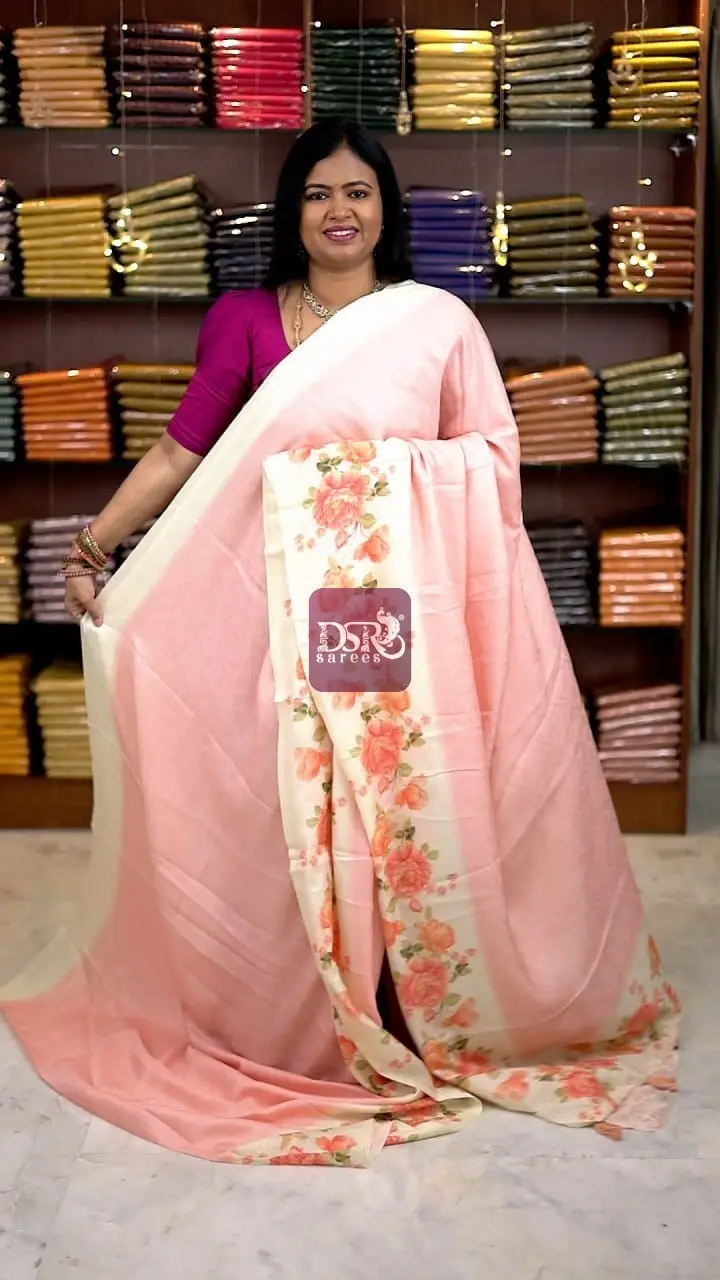 Viscose Digital Print Sarees