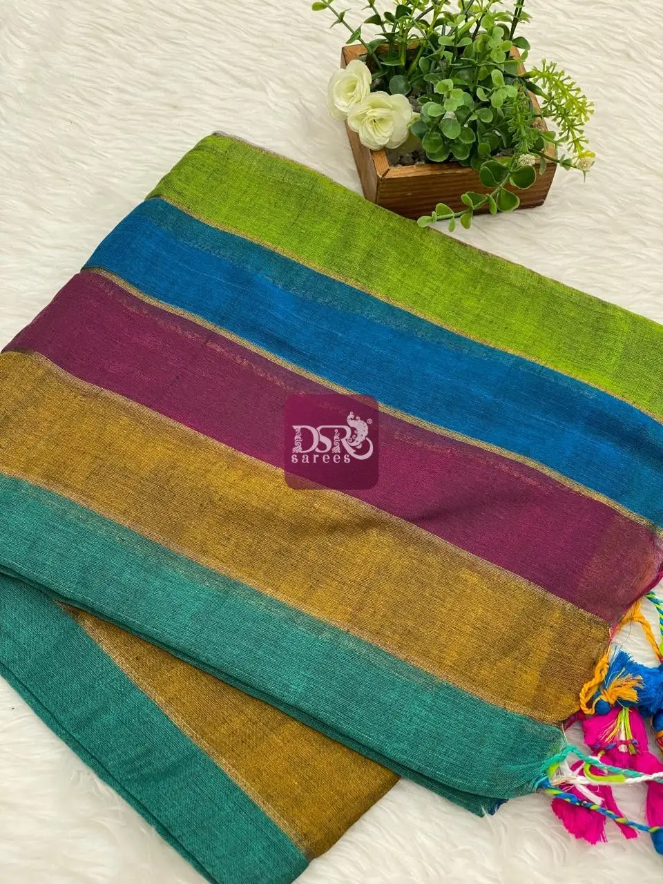 Rainbow Mul Mul Cotton Sarees