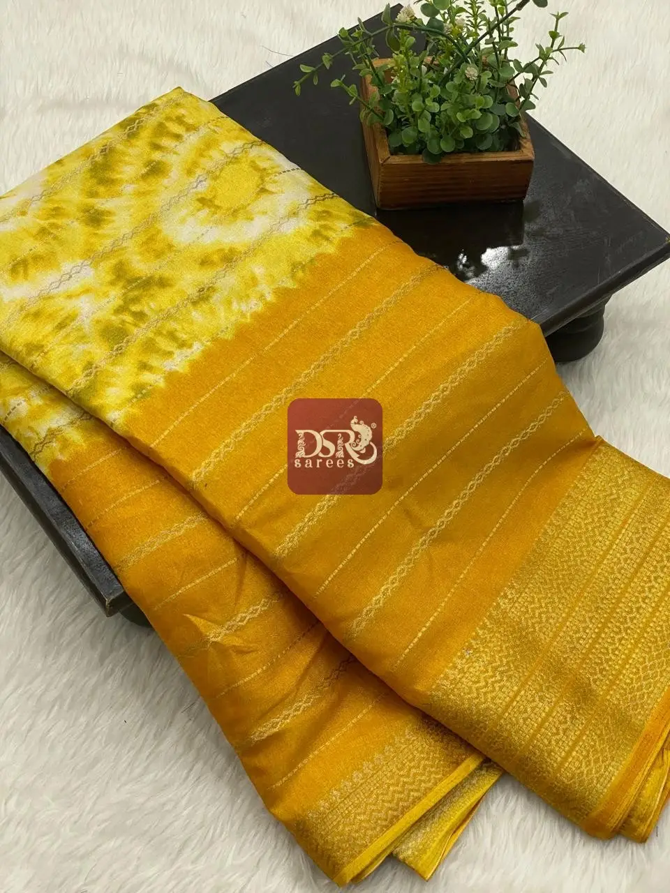 Shibori Viscose Dola Saree