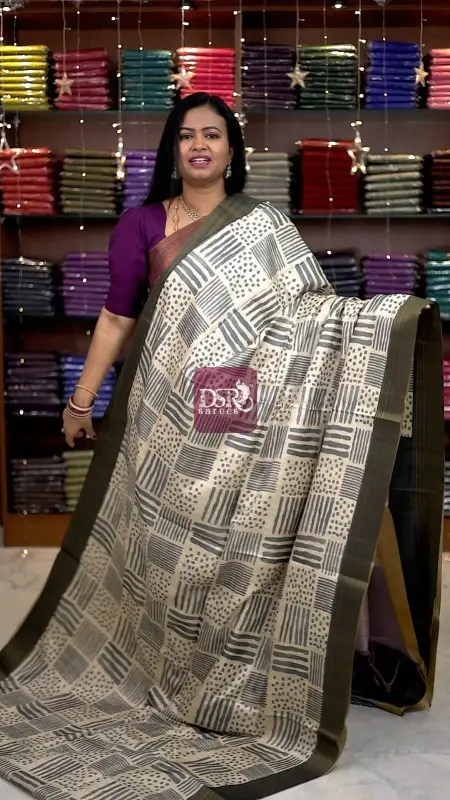Semi Tussar Silk Sarees