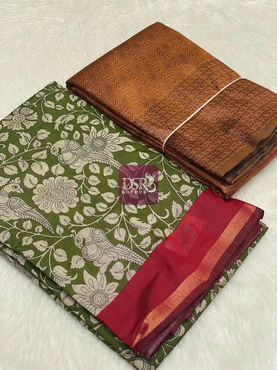Ajrak Silk +  Free Saree