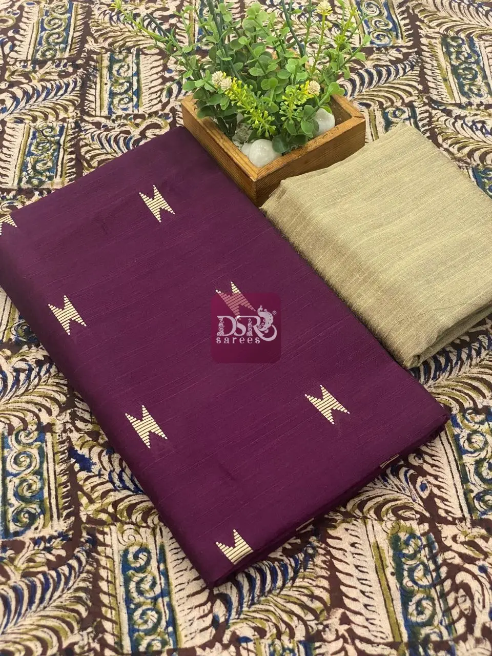 Raw Silk Salwar With Kalamkari Dupatta