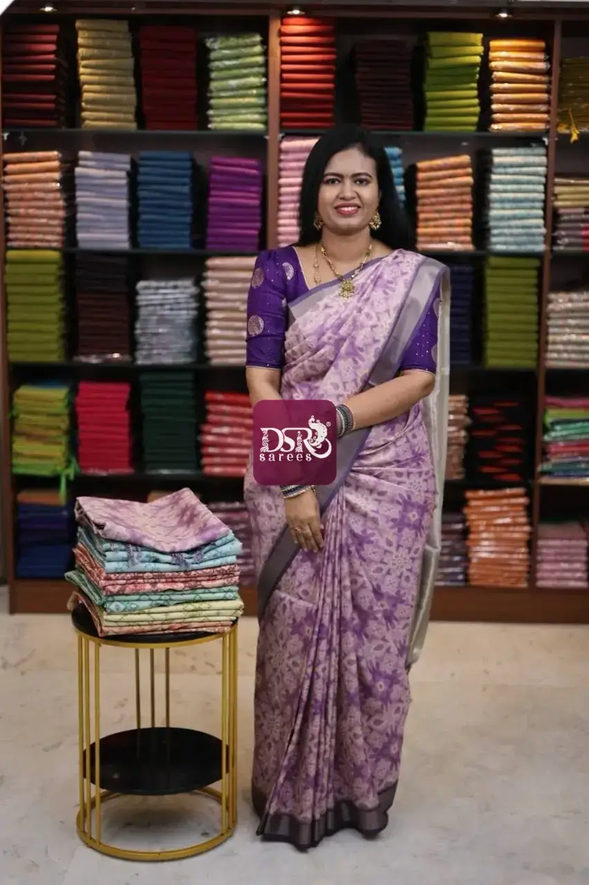 Venpattu Patola Digital Print Saree