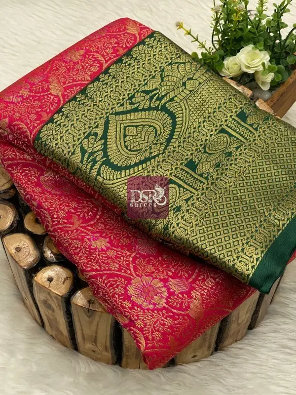 Premium Kanchi Korvai Border Saree