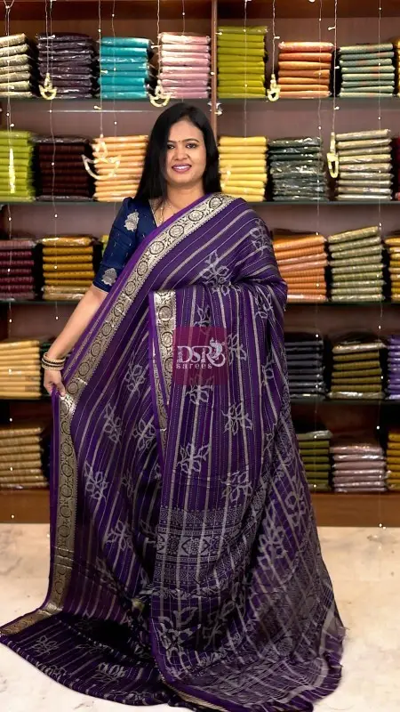 Georgette Chiffon Sarees - Vol1