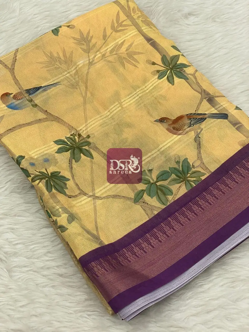 Viscose Chiffon Saree - vol7