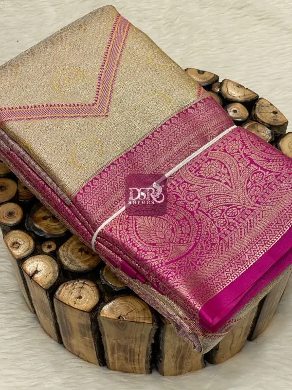 Kanchi Silver Tissue Bridal Saree